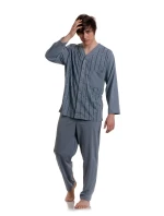 Pánské rozepínací pyžamo Gucio dł/r M-2XL