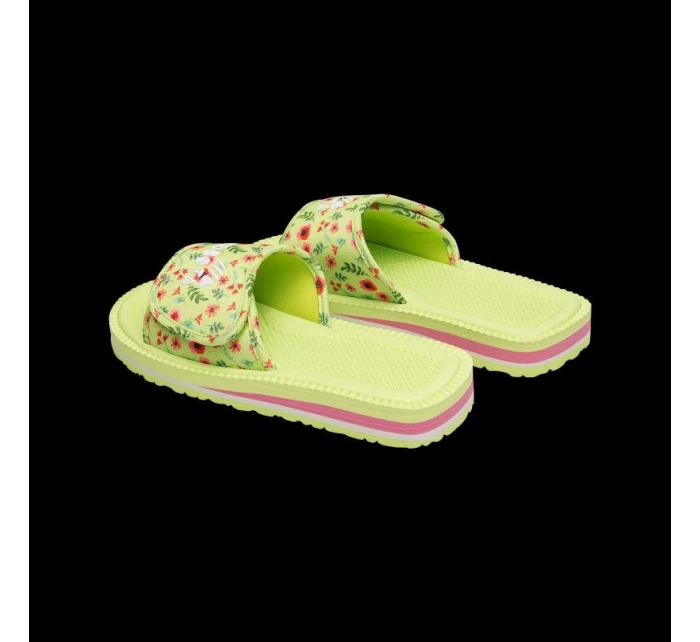 Kubota klopy na suchý zip vícebarevné květinově zelené K25SS-100-001-18-1