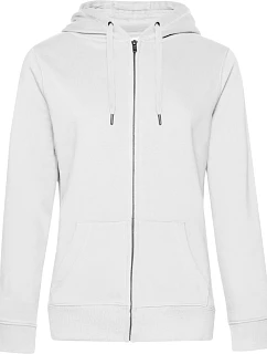 B&C QUEEN Zipped Hood_° Dámská mikina s kapucí 01.W03Q white