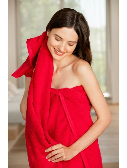 Vegan Life 100 Osuška "Vegan Life" model 22480526 cherry red - Vossen Vegan Life 100 Osuška "Vegan Life" model 22480526 cherry red - Vossen