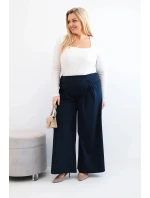 Dámské kalhoty Plus Size s širokými nohavicemi a model 21911616 - K-Fashion