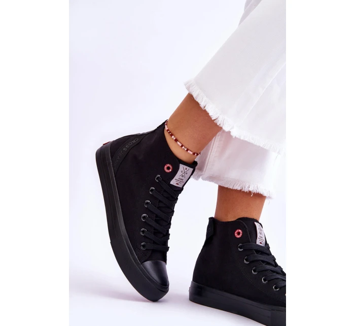 Dámské klasické vysoké tenisky Cross Jeans LL2R4088C černé