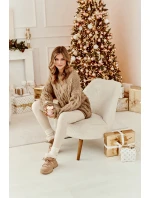 Dámské zimní boty s kožešinou v béžové barvě model 21644000 - EVENTO