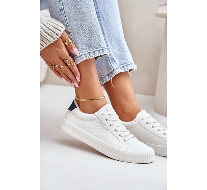 Zateplené Dámské Tenisky Big Star model 21676071 Bílé - Big Star Shoes Zateplené Dámské Tenisky Big Star model 21676071 Bílé - Big Star Shoes