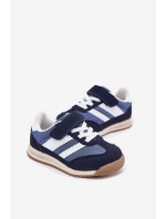 Dětské tenisky Sportovní boty na suchý zip tmavě modré model 21700648 - Boto