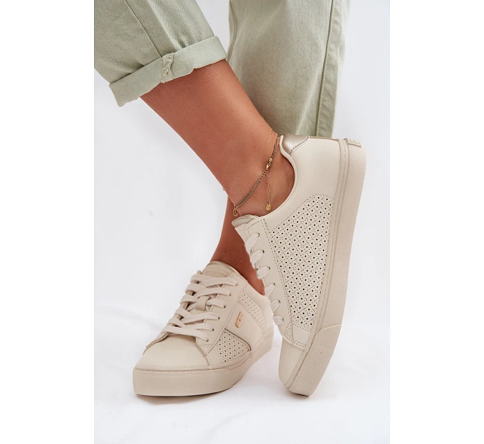 Dámské síťované tenisky Big Star TT274292 Béžové