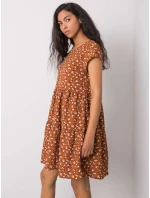 Šaty D50051Z30268 světle hnědé