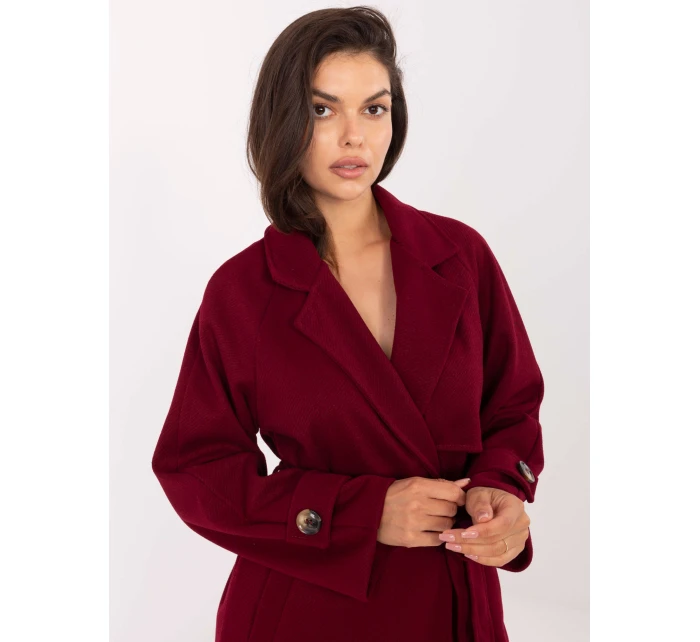 Płaszcz IT PL model 21302305 bordowy - FPrice