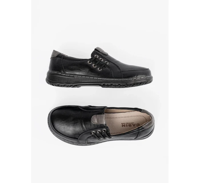 Módní  polobotky černé dámské platforma