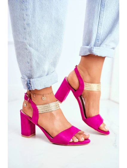 Sandály na podpatku model 196324 Step in style Sandály na podpatku model 196324 Step in style