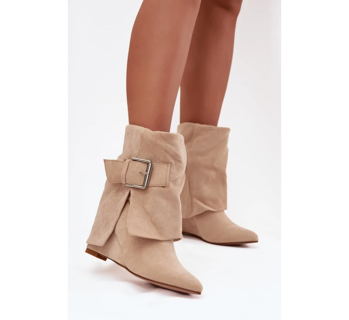 Boty na podpatku model 217186 Step in style Boty na podpatku model 217186 Step in style