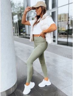 Dámské žebrované legíny JUST green FashionStreet UY1588