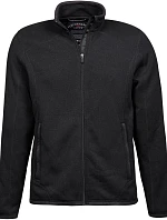 Tee Jays TJ 9615 Pánská melanžová pletená fleecová bunda 18.9615 black