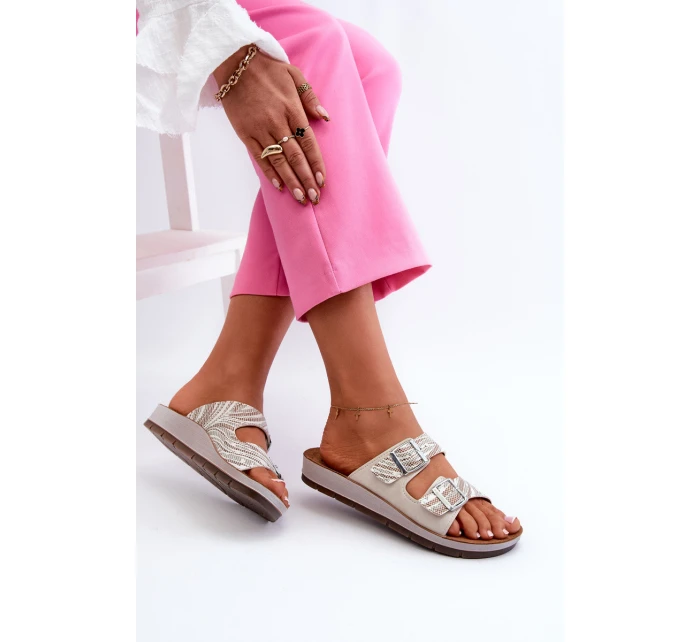 Pohodlné Dámské Žabky S  Béžové model 21664595 - Inblu