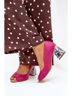 Kožené lodičky se podpatkem Fuchsie Lewski Shoes model 21704088 - Boto