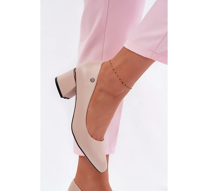 Lodičky na podpatku Vinceza Béžové Lodičky na podpatku Vinceza Béžové