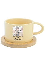 Personalizovaný keramický hrníček "MAKRONKA" s fotkou mazlíčka a textem
