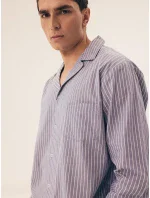 Pyžamo Henderson 43035 Mic délka/r M-2XL pruhované