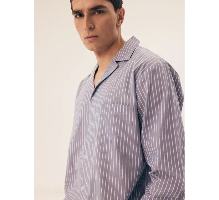 Pyžamo Henderson 43035 Mic délka/r M-2XL pruhované