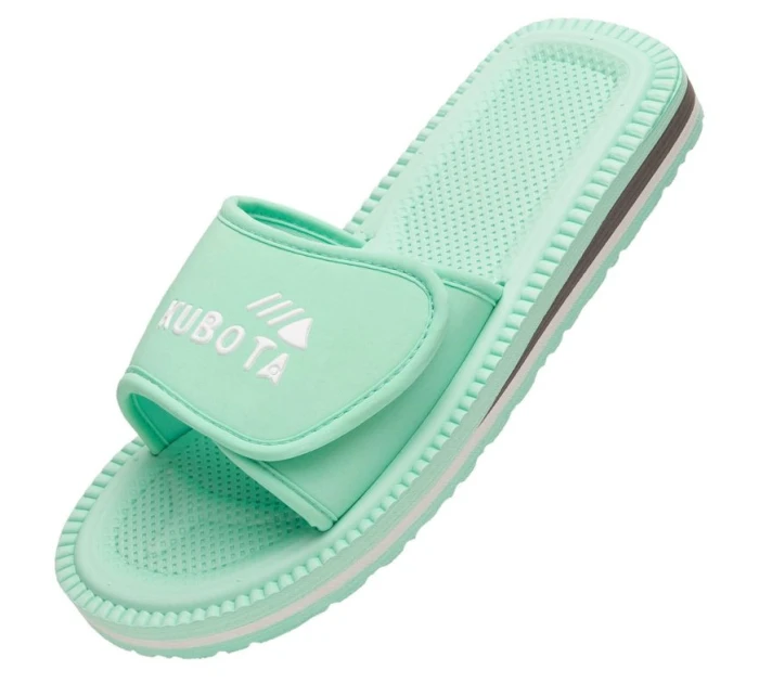 Klapky na suchý zip Kubota klasické pastelově zelené K25SS-100-001-17-1