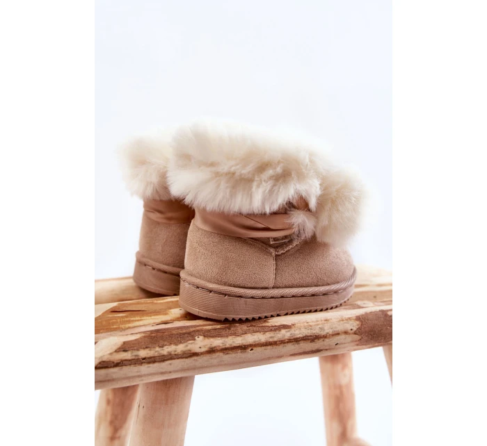 Dětské teplé sněhule Světle béžová model 21600365 - Boto