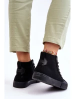 Dámské vysoké tenisky Big Star Černé model 21610389 - Big Star Shoes Dámské vysoké tenisky Big Star Černé model 21610389 - Big Star Shoes