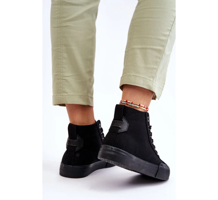 Dámské vysoké tenisky Big Star Černé model 21610389 - Big Star Shoes Dámské vysoké tenisky Big Star Černé model 21610389 - Big Star Shoes