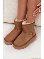 Dámské sněhule z přírodního semiše na platformě Camel model 21709740 - Boto Dámské sněhule z přírodního semiše na platformě Camel model 21709740 - Boto