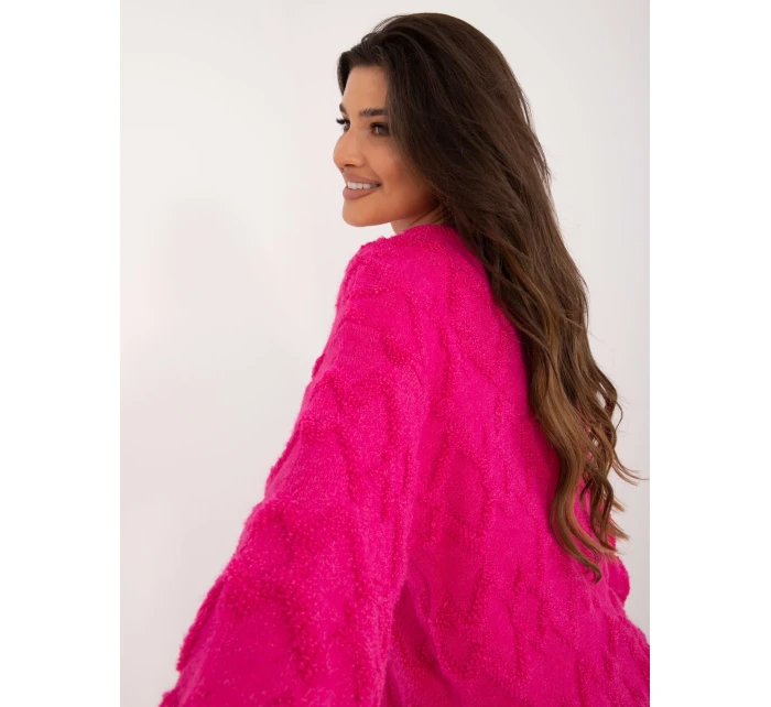 Sweter AT SW model 20459136 fuksjowy - FPrice Sweter AT SW model 20459136 fuksjowy - FPrice