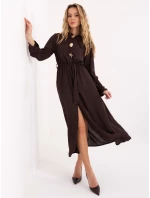 Sukienka MI SK model 21755198 ciemny brązowy - FPrice Sukienka MI SK model 21755198 ciemny brązowy - FPrice