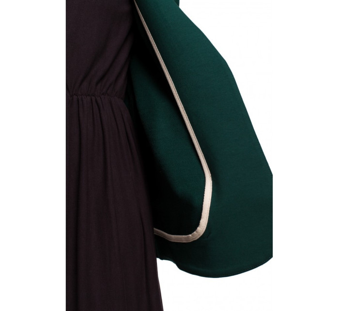 Blejzr s kapucí z úpletu tmavě zelený model 18002798 - BeWear