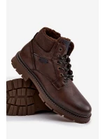 Pánské zateplené trapery Wrangler – tmavě hnědé