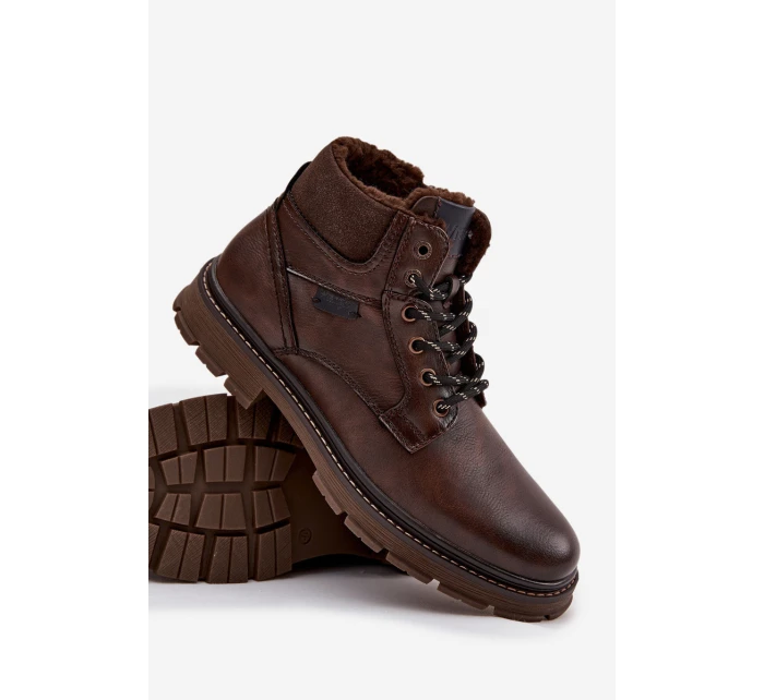 Pánské zateplené trapery Wrangler – tmavě hnědé