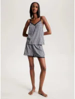 Dámské pyžamové šortky WOVEN SHORT PRINT UW0UW04944 02G tm. modro-bílé - Tommy Hilfiger Dámské pyžamové šortky WOVEN SHORT PRINT UW0UW04944 02G tm. modro-bílé - Tommy Hilfiger