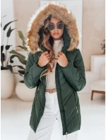Dámská prošívaná zimní bunda SOLARIS zelená FashionStreet TY4008 Dámská prošívaná zimní bunda SOLARIS zelená FashionStreet TY4008