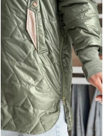 Dámská prošívaná přechodová bunda LIVIANA zelená FashionStreet TY4809