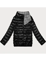 Lehce zateplená oboustranná bunda do boků Goodlookin black (P21-7213/7212-1) Lehce zateplená oboustranná bunda do boků Goodlookin black (P21-7213/7212-1)