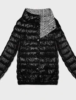 Lehce zateplená oboustranná bunda do boků Goodlookin black (P21-7213/7212-1)