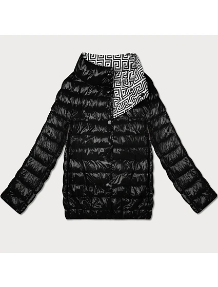 Lehce zateplená oboustranná bunda do boků Goodlookin black (P21-7213/7212-1)