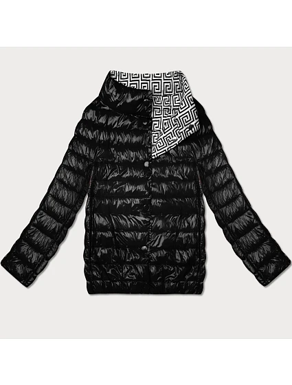 Lehce zateplená oboustranná bunda do boků Goodlookin black (P21-7213/7212-1) Lehce zateplená oboustranná bunda do boků Goodlookin black (P21-7213/7212-1)