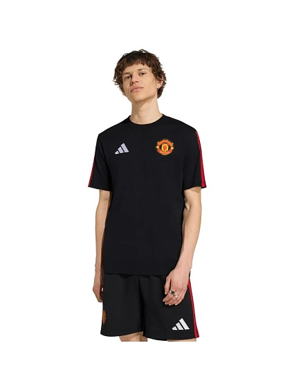 Pánské tričko adidas Manchester United DNA, černé, KH4793