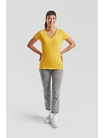 Fruit of the Loom Lady-Fit Valueweight V-Neck T Dámské tričko s výstřihem do V 16.1398 white Fruit of the Loom Lady-Fit Valueweight V-Neck T Dámské tričko s výstřihem do V 16.1398 white