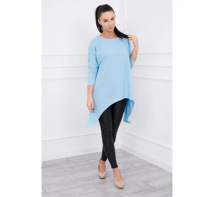 Oversize halenka v modré barvě