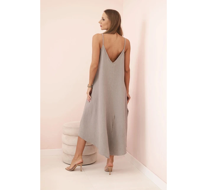 Mušelínové šaty na ramínka fango