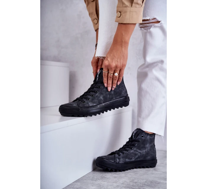 Dámské Tenisky Big Star Vysoké Zateplené Černé model 21595947 - Big Star Shoes