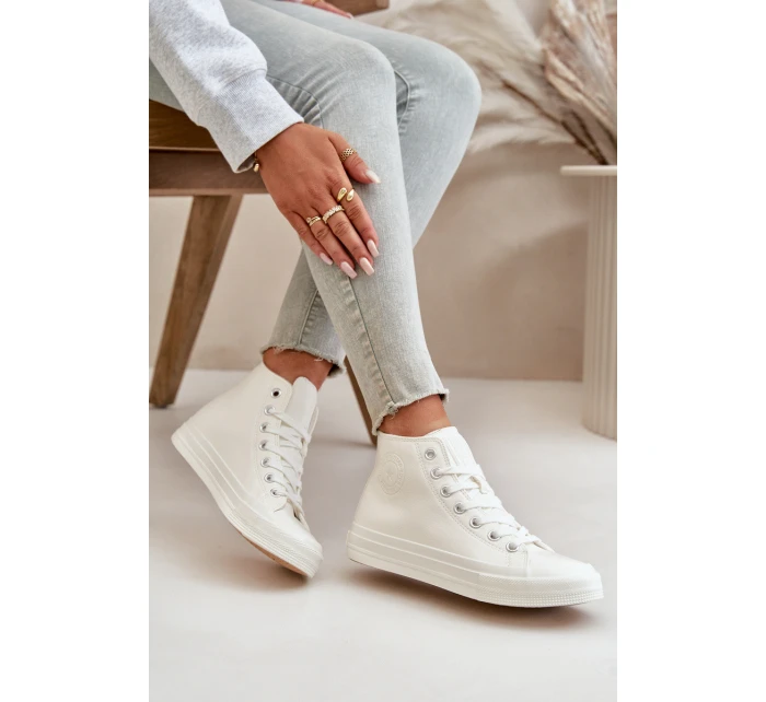 Dámské Zateplené Tenisky Z Eko Kůže Bílé Big Star model 21669546 - Big Star Shoes Dámské Zateplené Tenisky Z Eko Kůže Bílé Big Star model 21669546 - Big Star Shoes