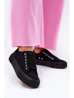 Dámské Textilní Tenisky Big Star RR274403 Černé Dámské Textilní Tenisky Big Star RR274403 Černé