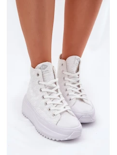Vysoké Dámské Tenisky model 21694008 Bílé - Lee Cooper