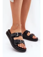 Dámské Pantofle Se Zlatými Přezkami Černé model 21696856 - EVENTO Dámské Pantofle Se Zlatými Přezkami Černé model 21696856 - EVENTO