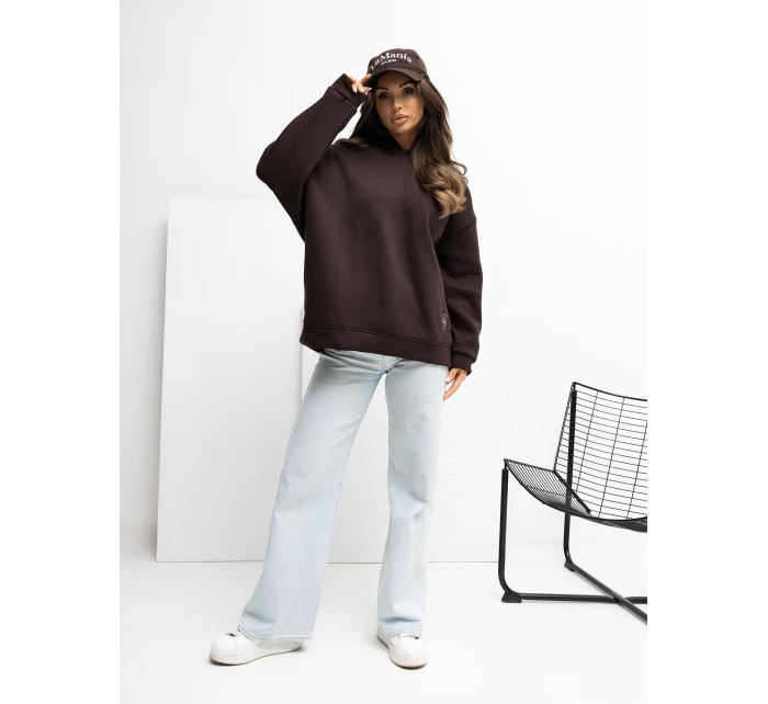 Bluza RV BL model 21777684 ciemny brązowy - FPrice Bluza RV BL model 21777684 ciemny brązowy - FPrice